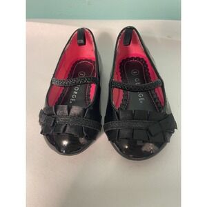 George's Black Toddler‎ Girls' Dress Shoes – Size 3 Patent Leather